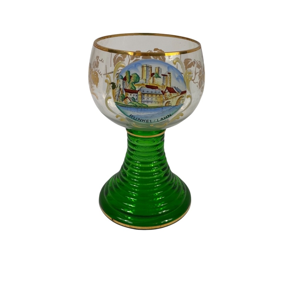 Vintage Roemer Souvenir Wine Glasses Germany runkel lahn Germany